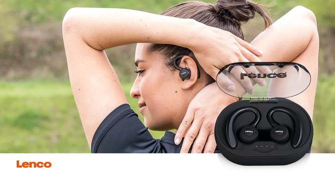 Sport IPX5 TWS Bluetooth® Kopfhörer Schwarz