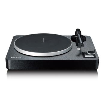 Vollautomatischer Plattenspieler mit Bluetooth®-Übertragung und Vorverstärker Plattenteller und Tonarm aus Metall Schwarz