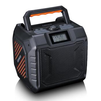 Leistungsstarkes tragbares DAB+/FM-Radio für den Außenbereich mit Bluetooth® IPX5 wasserdicht Grau