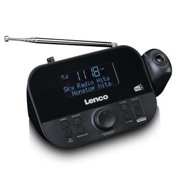 DAB+, FM Radiowecker mit Projektion