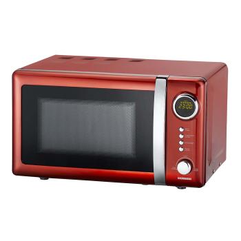 ARDEBO.de - Mikrowelle elektronisch 20L 700W Chili Rot