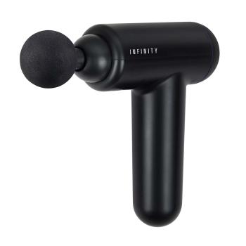 Wiederaufladbare Massagepistole 4 Köpfe Schwarz