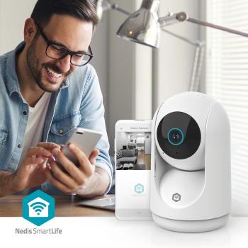 SmartLife Innenkamera | 3MP Full HD 1296p | Pan tilt | Cloud Storage (optional) / microSD (not enthalten) / Onvif | mit Bewegungssensor | Nachtsicht | Weiss