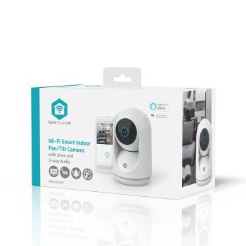 SmartLife Innenkamera | 3MP Full HD 1296p | Pan tilt | Cloud Storage (optional) / microSD (not enthalten) / Onvif | mit Bewegungssensor | Nachtsicht | Weiss