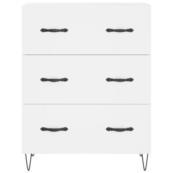 Highboard Weiß 69,5x34x180 cm Holzwerkstoff