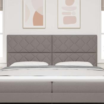 Stoffkopfteil Geometrisch mit Kopfteil Taupe 200 cm Stoff