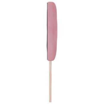 LED Kopfteil mit LED -Streifenleuchten Rosa 200 cm Samt