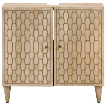 Waschbeckenunterschrank 62x33x58 cm Massivholz Mango