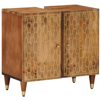 ARDEBO.de - Waschbeckenunterschrank 62x33x58 cm Massivholz Mango