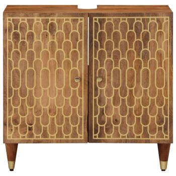 Waschbeckenunterschrank 62x33x58 cm Massivholz Mango