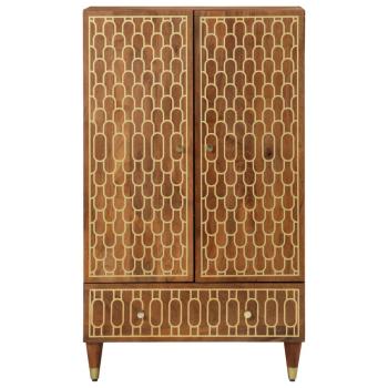 Highboard 60x33x100 cm Massivholz Mango