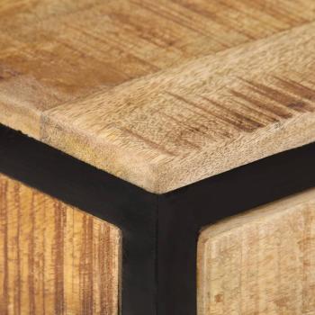 Konsolentisch 70x35x70 cm Raues Massivholz Mango