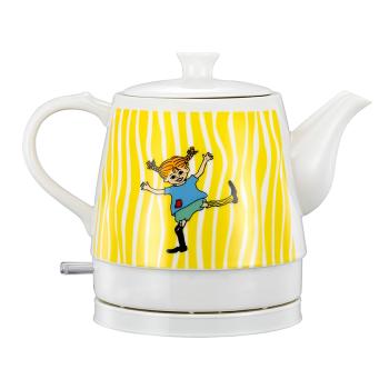 Pippi Langstrumpf Keramik-Wasserkocher - 0,8 Liter - Happy Pippi Design