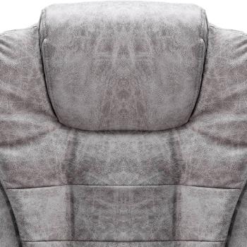 Bürostuhl Hellgrau Wildleder-Optik