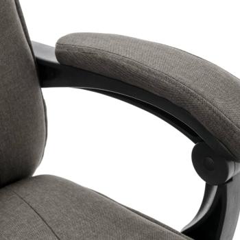 Massage-Bürostuhl Grau Stoff