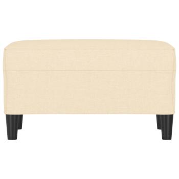 Sitzbank Creme 70x35x41 cm Stoff