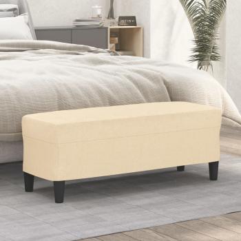 ARDEBO.de - Sitzbank Creme 100x35x41 cm Stoff