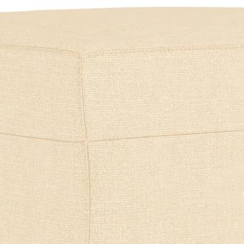 Sitzbank Creme 100x35x41 cm Stoff