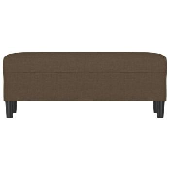 Sitzbank Braun 100x35x41 cm Stoff
