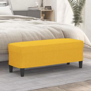 ARDEBO.de - Sitzbank Hellgelb 100x35x41 cm Stoff