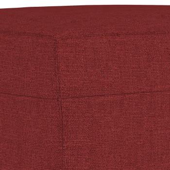 Sitzbank Weinrot 100x35x41 cm Stoff