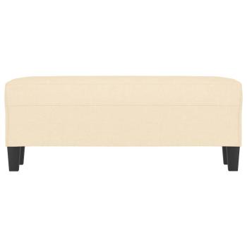 Sitzbank Creme 100x35x41 cm Stoff