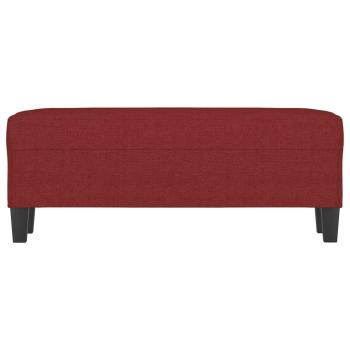 Sitzbank Weinrot 100x35x41 cm Stoff