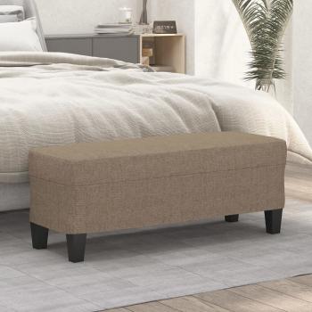 ARDEBO.de - Sitzbank Taupe 100x35x41 cm Stoff