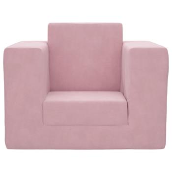 Schlafsofa für Kinder Rosa Weicher Plüsch