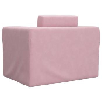 Schlafsofa für Kinder Rosa Weicher Plüsch