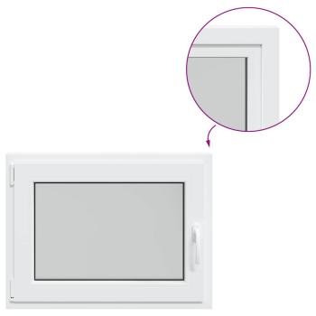Kellerfenster "RISOR" 80x60 cm Drehkipp DIN Links Weiß