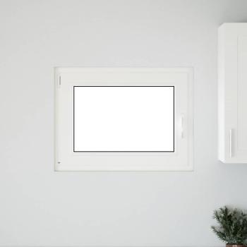 Kellerfenster "RISOR" 80x60 cm Drehkipp DIN Links Weiß