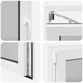 Kellerfenster "RISOR" 80x60 cm Drehkipp DIN Links Weiß