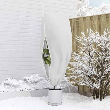 Frostschutzpflanzenfleeceabdeckungen 5 pcs Weiß 1,55 x 1 m