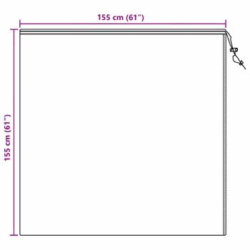 Frostschutzpflanzenfleeceabdeckungen 5 pcs Beige 1,55 x 1,55 m