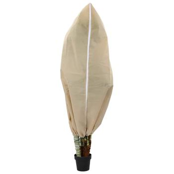 Frostschutzpflanzenfleeceabdeckungen 5 pcs Beige 1,55 x 1,55 m