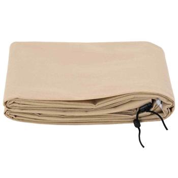Frostschutzpflanzenfleeceabdeckungen 5 pcs Beige 1,55 x 1,55 m