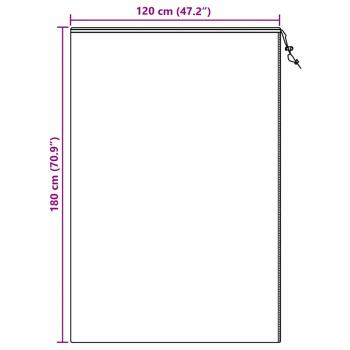 Frostschutzpflanzenfleeceabdeckungen 5 pcs Beige 1,8 x 1,2 m
