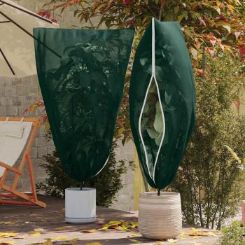 ARDEBO.de - Frostschutzpflanzenfleeceabdeckungen 5 pcs Grün 1,55 x 1 m