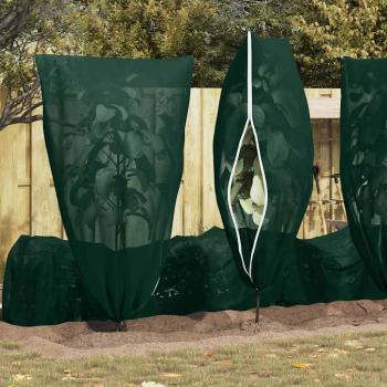Frostschutzpflanzenfleeceabdeckungen 5 pcs Grün 1,55 x 1 m