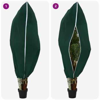 Frostschutzpflanzenfleeceabdeckungen 5 pcs Grün 1,8 x 1,2 m