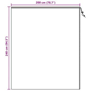 Frostschutzpflanzenfleeceabdeckungen 3 pcs Beige 2,4 x 2 m