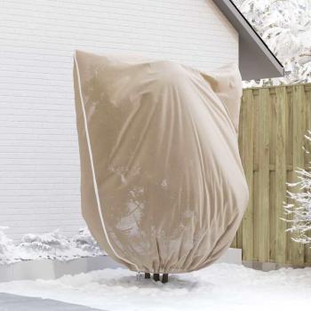 Frostschutzpflanzenfleeceabdeckungen 3 pcs Beige 2,4 x 2 m