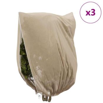 Winterschutz fur Pflanzen 3 stk. Beige 3,5 x 2,5 m Vliesstoff