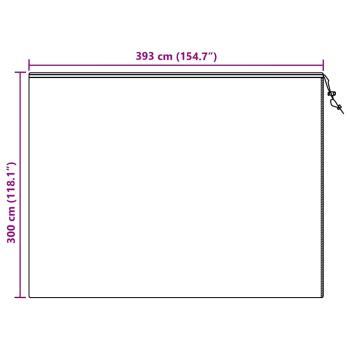 Frostschutzpflanzenfleeceabdeckungen 3 pcs Beige 3,5 x 3,93 m