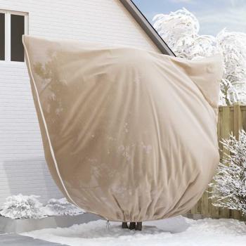 Frostschutzpflanzenfleeceabdeckungen 3 pcs Beige 3,5 x 3,93 m