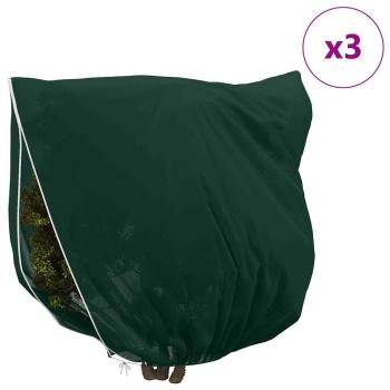 Frostschutzpflanzenfleeceabdeckungen 3 pcs Grün 3,5 x 3,93 m