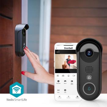 SmartLife Video-Türsprechanlage | Trafo | Full HD 1080p | Cloud Storage (optional) / microSD (not enthalten) / Onvif | IP54 | mit Bewegungssensor | Nachtsicht | Schwarz