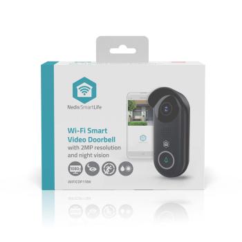 SmartLife Video-Türsprechanlage | Trafo | Full HD 1080p | Cloud Storage (optional) / microSD (not enthalten) / Onvif | IP54 | mit Bewegungssensor | Nachtsicht | Schwarz