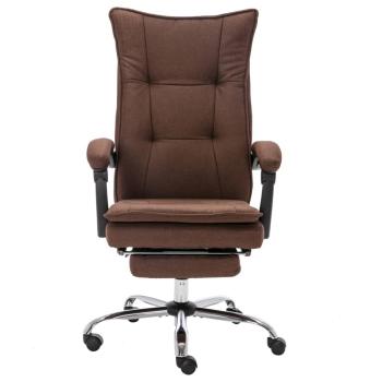 Massage-Bürostuhl Braun Stoff